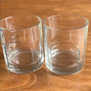 Pair of Chivas Regal low ball glasses